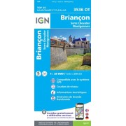 Briancon Serre-Chevailer Montgenévre 3536OT Top25 IGN